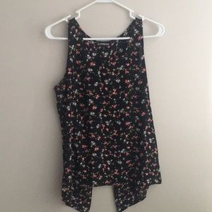 Express split back sleeveless tank